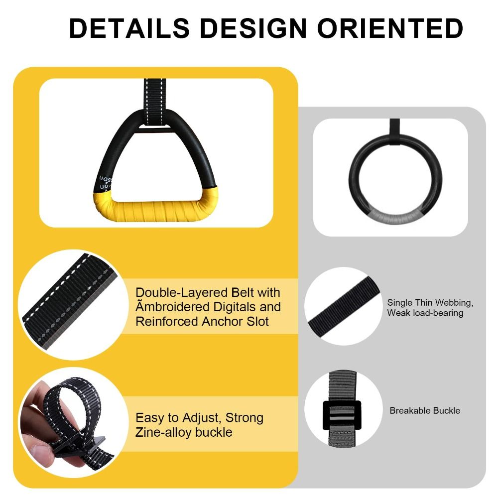 1 Pair Premium No-Punch Gymnas - Gymnastic Ring ulasan dan harga