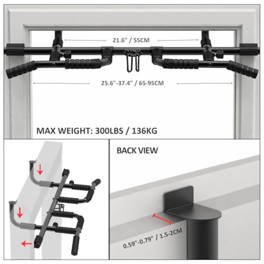 Doorway Pull Up Bar Set with S - Pull Up Bar ulasan dan harga