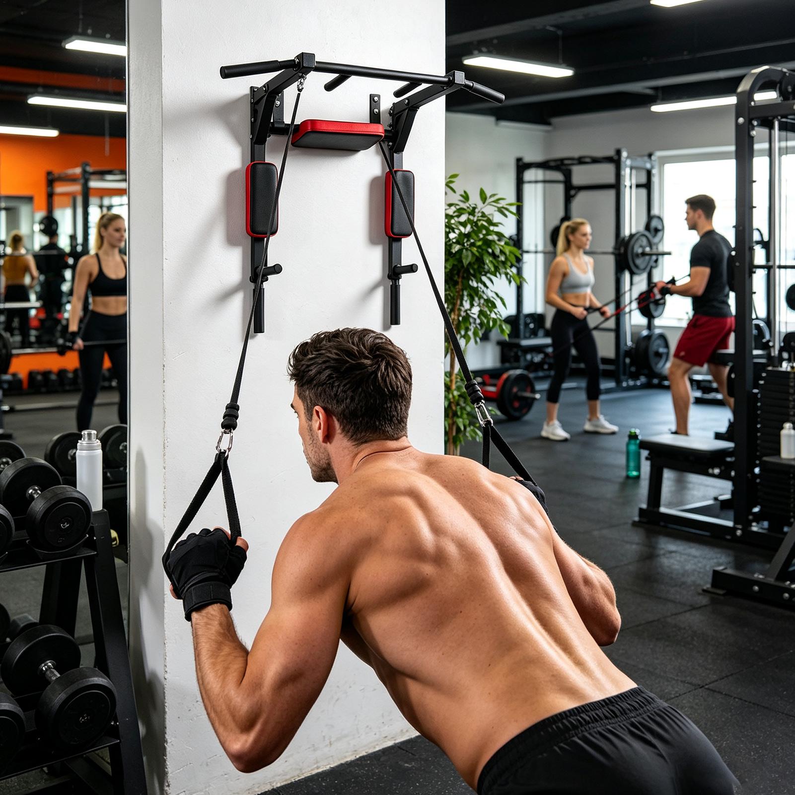 Wall-Mounted Pull-up Bar Fitne - Pull Up Bar ulasan dan harga